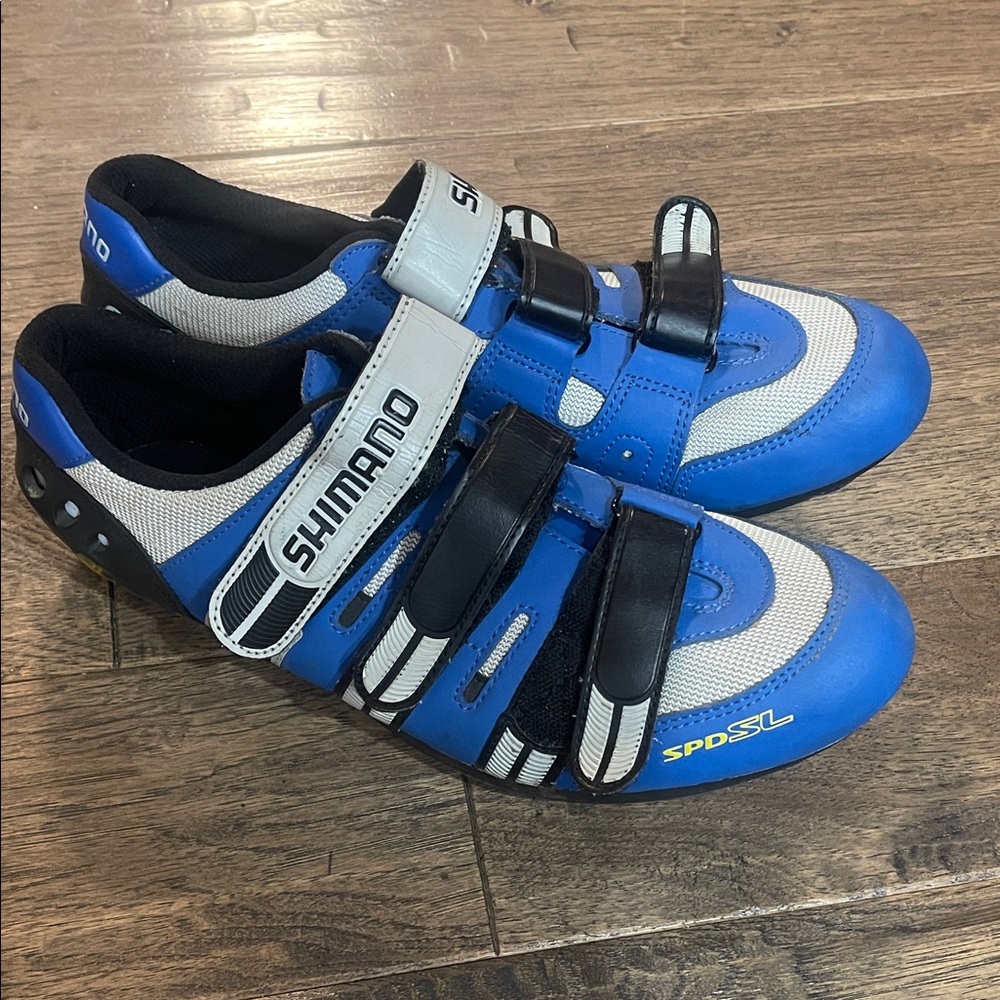 Shimano Blue and Black Cycling Shoes